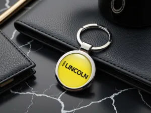 Lincoln Personalized Keychains Glossy Classy Metal